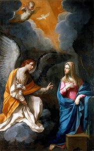 受胎告知。 1620 作： Guido Reni