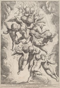 栄光の天使 作： Guido Reni, after Luca Cambiaso