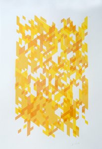Deconstruction N°14, 2014（紙にインク） 作： Guilherme Pontes