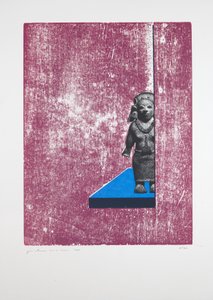 Invisible Room Nº1, 2019（木版画、シルクスクリーン）