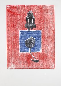 Invisible Room nº3, 2019（木版画、シルクスクリーン）