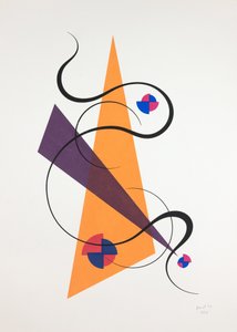 Movement Nº4, 2019（シルクスクリーン） 作： Guilherme Pontes