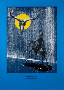 自由な死について、ツァラトゥストラはこう語った、2024年（木版画とシルクスクリーン） 作： Guilherme Pontes