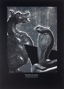 ツァラトゥストラはかく語りき』アデラーの咬み傷について、2024年（木版画とシルクスクリーン） 作： Guilherme Pontes