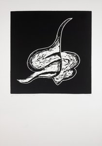 リクライニング, 2019 (リノカット) 作： Guilherme Pontes