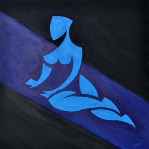 傾斜空間の人物習作》2015年（油彩・キャンバス） 作： Guilherme Pontes
