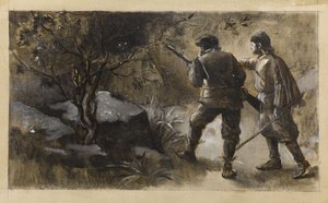 ケニーボルとグルドン・ステイパー、1889年頃（キャンバスに油彩） 作： Guillaume Albert Demarest