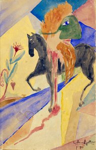 マスク騎士、1915 作： Guillaume Apollinaire