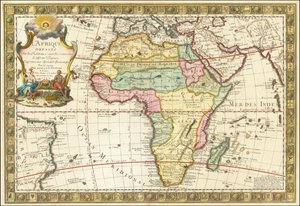 ギョーム・ダネによる1732年アフリカ地図 作： ギヨーム・ダネット