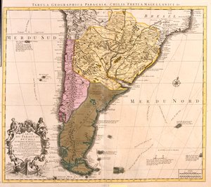 チリ（北部を除く）、アルゼンチン、パラグアイ、ウルグアイ、ブラジル南部、フォークランド諸島