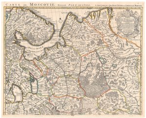 Muscovyの地図 par Delisle (De L