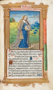 印刷時祷書（ローマ使用）：フォール109r マグダラのマリア 作： Guillaume Le Rouge