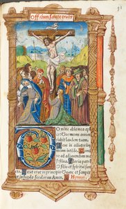 ローマの印刷された時間の使用：fol。 55r、はりつけ、1510。 作： Guillaume Le Rouge