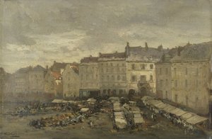 The Grote Zavel (Grand Sablon), ブリュッセル 作： Guillaume Vogels