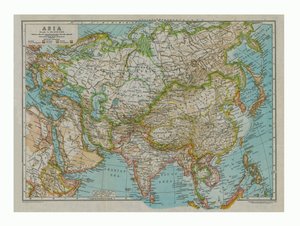 スコットランドの地図、c1910