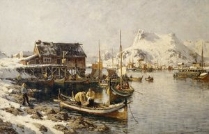 Tjeldbergtind、ロフォーテン諸島 作： Gunnar Berg