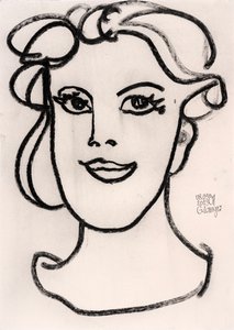 ミニマリストの女性の肖像 作： Gunter Langer