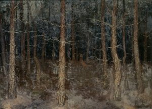 「神秘的な道」: 森の景色 作： Gust van de Wall Perné