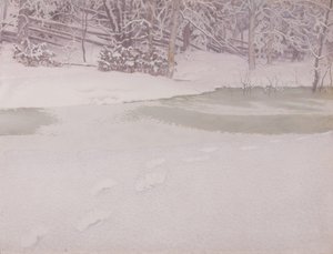 降りたての雪 作： Gustaf Fjæstad