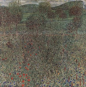 開花畑 作： Gustav Klimt