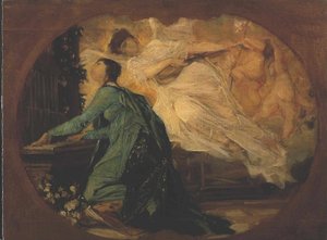 オルガン奏者 作： Gustav Klimt