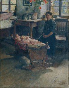 ゆりかごで 作： Gustav Adolf Hessl