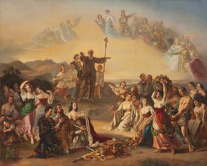 聖セヴランはオーストリアの国を祝福します 作： Gustav Dittenberger