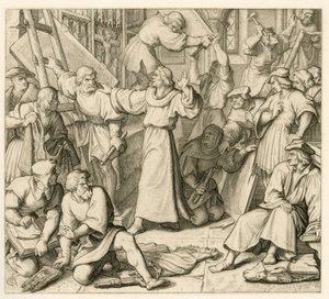 イコノクラスムに反対するマルティン・ルター 作： Gustav Ferdinand Leopold Konig