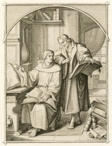 マルティン・ルターとフィリップ・メランヒトン（Philippe, Philippus Melanchthon 作： Gustav Ferdinand Leopold Konig