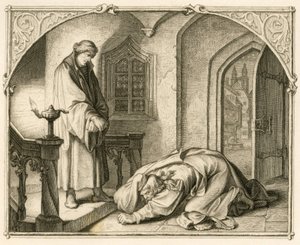マルティン・ルターと強盗ハンス・コールハーゼ（1500-1540年） 作： Gustav Ferdinand Leopold Konig