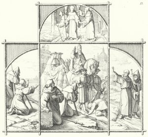 マルティン・ルターのローマへの旅（エングレービング 作： Gustav Ferdinand Leopold Konig