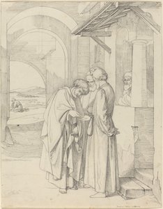 神殿税を納めるペテロ 作： Gustav Heinrich Naeke