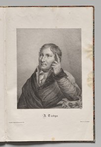 ドイツの有名な作家: Chrisoph August Tiedge の肖像 作： Gustav Karl Friedrich Luderitz