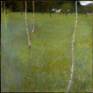 白樺の農家（若い白樺） 作： Gustav Klimt