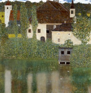 アッター湖の城、アッター湖のウンター城1908 作： Gustav Klimt