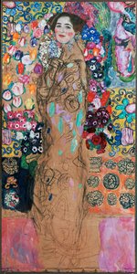 扇子を持つ女性 作： グスタフ・クリムト