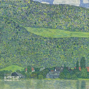アッターゼーのリッツバーグ、1914-1915 作： Gustav Klimt