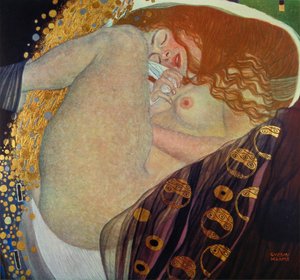 絵画「ダナエ」にちなんだグラビア 作： グスタフ・クリムト