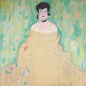 アマリー・ツッカーカンドルの肖像、1916～1918年。 作： Gustav Klimt