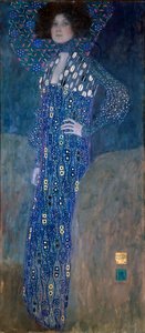 フロージェ夫人の肖像 作： Gustav Klimt