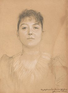 女性の肖像、1890〜1891年 作： Gustav Klimt