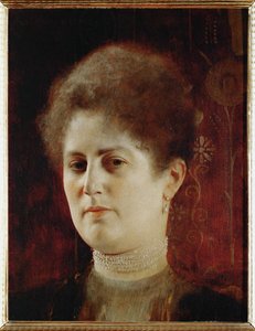 婦人の肖像 1894年頃 油彩・木 作： グスタフ・クリムト