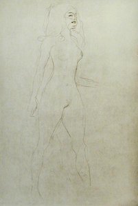 スタンディングヌード（裏面 作： Gustav Klimt