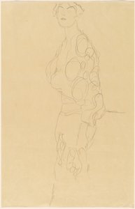 立っている女性 作： Gustav Klimt