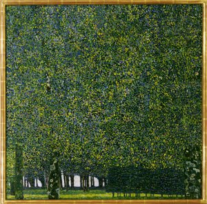 公園 1910年頃（キャンバスに油彩） 作： Gustav Klimt
