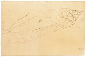 2つのリクライニングヌード、1913年