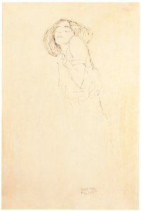 左から女性 作： Gustav Klimt