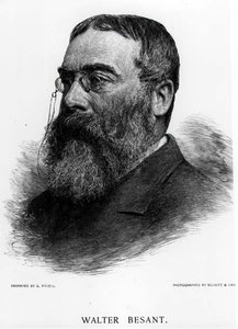 Elliot＆Fryの写真からGustav Kruell（1843-1907）によって彫刻されたWalter Besant卿（1836-1901） 作： Gustav Kruell