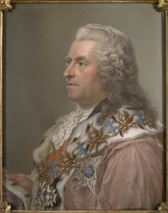 カール・グスタフ・テッシン伯爵（1695-1770）の肖像（Lundberg, Gustaf (1695-1786)作）。紙にパステル