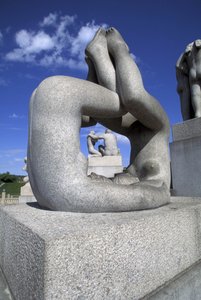 sculpture, Frognerparken, Oslo, Norway, Europe 作： Gustav Vigeland